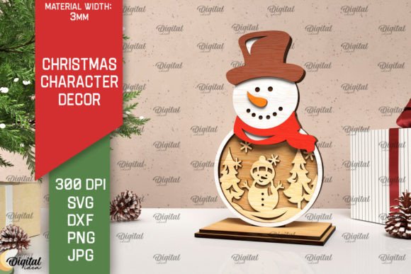 3D Christmas Snowman Decor Laser Cut: A Creative Tool for Holiday Projects