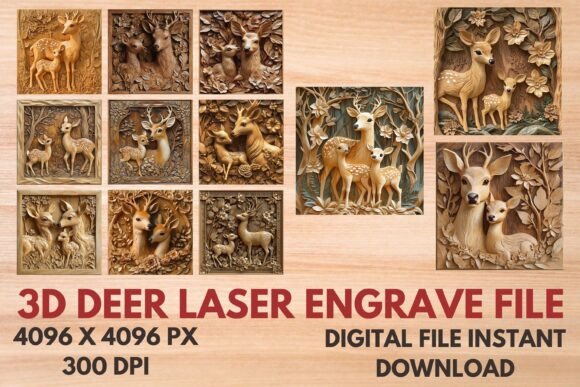 3D Deer Laser Engrave File – Creative Possibilities Across Industries