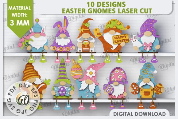 3D Easter Gnomes for Creative Design Projects