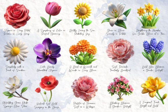 3D Flowers Bouquet Clipart: A Guide to Choosing and Using High-Quality Digital Graphics