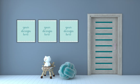 A 3D Minimalist Kids Room or Nursery: A Modern Space for Creativity and Comfort