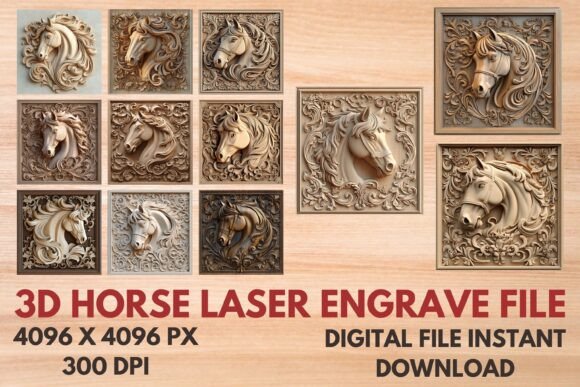 Unlocking Creativity with 3D Horse Laser Engrave Files: A New Dimension in Design